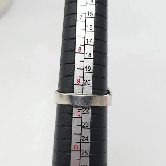 Vintage Navajo Sterling Silver Blue Turquoise Red Coral Inlay Wrap 9.5 Ring - Picture 5 of 6